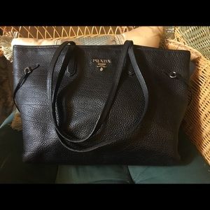 Beautiful vintage black Prada tote